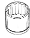 "ALLEN" 3/8" DRIVE 12 POINT SOCKET 11612