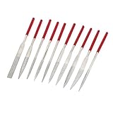 uxcell　ヤスリ　ニードルファイルセット　金属　ガラス　シャープ　ダイヤモンド　カービング 160x4mm 10 in 1