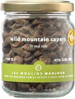 Les Moulins Mahjoub Wild Mountain Capers in Sea Salt - 12 Pack (500g)