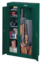 Stack - On 10 Gun Double Door Security Cabinet Hunter Green