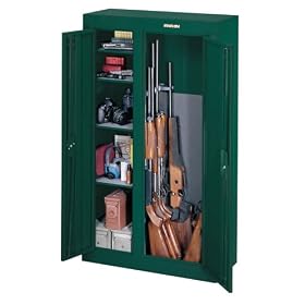 Stack - On 10 Gun Double Door Security Cabinet Hunter Green