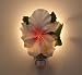 Flower W/ Hummingbird Nightlight Pink and White Flower, UL Listed / Rated for Safety Night Light, Great Gift Idea