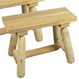 Cedarlooks 030019A Log Straight Bench, 2-Feet- 2 benches per box