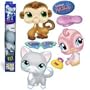 Littlest Pet Shop Removable Reusable 18" x 24" Wall Graffix Flypaper Sheet with 7 Different Graphics - Monkey, Cat, Bird, Littlest Pet Shop Logo, Sunglasses, Hat and Purse