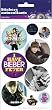 Justin Bieber Button Stickers (4" x 8" Sticker Pack)