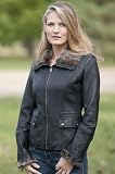 Women's Andrew Marc Treason Fur Trim