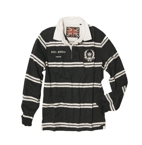 PAUL ROSEN Rugby Ringel Herrenshirt creme/blau