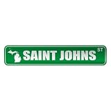  SAINT JOHNS ST  STREET SIGN USA CITY MICHIGAN
