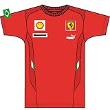 Puma Ferrari Massa Red Replica Tee, XLG