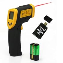 Non-Contact IR Infrared Digital Thermometer Laser Point with USB2.13 AGPtek All-in-One Card Reader