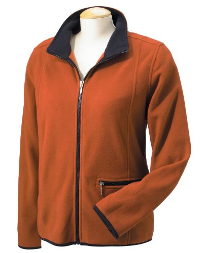 Chestnut Hill - Ladies' Microfleece Full-Zip Jacket >> XL,SIENNA