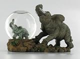 Mother and Baby Elephant Snow Dome Globe Figurine Figure