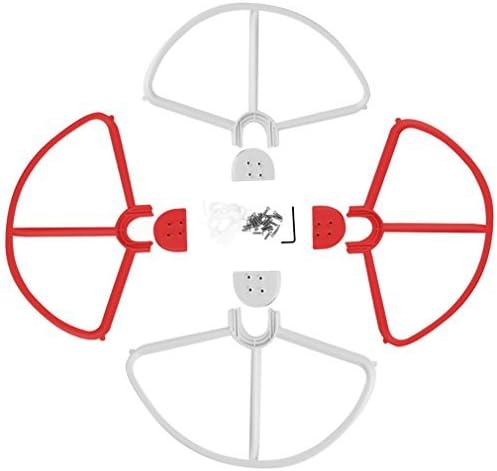 Alwayswish Removable Propellers Prop Rotor Protectors Protective Guard Bumpers For Phantom 3 Professional Quadcopter Aircraft(Red and White)
