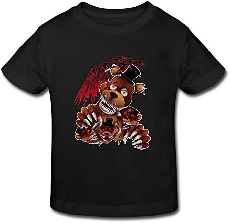 Five Nights At Freddys Toddler T-shirts Designer Size 5-6 Toddler Black By Hongxm