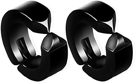 UM Jewelry Men Women Surgical Steel Non-Piercing Clip On Classic Plain Huggie Small Hoop Earrings