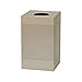 Rubbermaid Commercial Silhouette Designer Wastebasket, Square Open Top, 40-gallon, Desert Pearl (FGSC18ERBDP)