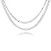 NYE NEIL 925 Sterling Silver Curb Link Chain Necklace for Men 5.0mm,Silver,24 Inches