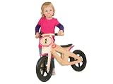 J.I.P My First Cross Wooden Bike, Black with Pink