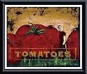 Art Poster Metal Framed Print - Tomatoes - Artist: C. Smith- Poster Size: 11 X 9