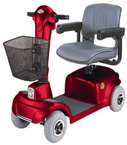 HealthPersonalCare: Economy Four Wheel Scooter, Burgudy