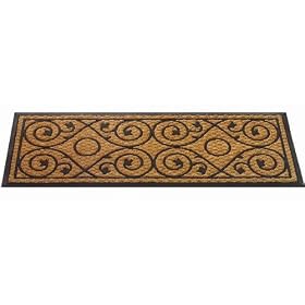 RUBBER BACKED PATIO/FRENCH DOOR MAT COIR OUTDOOR/INDOOR