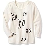 オールドネイビー OLD NAVY/ フィットグラフィックティ クリームデラクリーム トップス長袖Tシャツ XL【並行輸入】