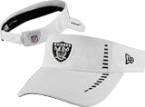 NFL Unisex Adult Oakland Raiders Training Camp Visor (White, One Size Fits All)