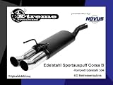 Produkt-Bild: Novus Endschalld&auml;mpfer Sportauspuff X-Treme Opel Corsa B 1,0 / 1,2 / 1,4 / 1,5D / 1,6 / GSI / 1,7D 2x76mm DTM