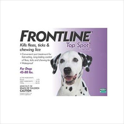 Spot Flea & Tick Medication For Dogs Pet Weight: 45 to 88 lbs