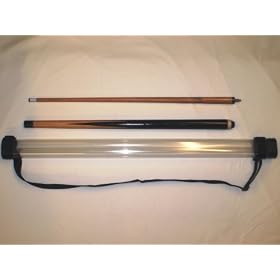 2 PIECE 48" POOL / SNOOKER CUE AND CARRYING CASE **