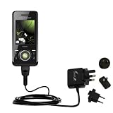 International Wall / AC Charger for the Sony Ericsson S500i - Gomadic Brand w/ TipExchange Technology