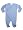 Bambolino - Newborn Baby Boys Long Sleeved Footed Coverall, Periwinkle Blue (Size 0-3Months)