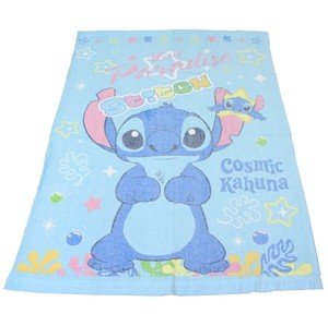 タオルケット　ディズニーキャラクター　スティッチ　おぼろプリント　ジュニアサイズ 100x140cm