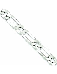 Genuine .925 Sterling Silver 10mm Bracelet 30.6 Grams 9.25 Inch Length. 100% Satisfaction Guaranteed.