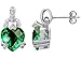 7.40 cttw 14K White Gold Plated 925 Sterling title=