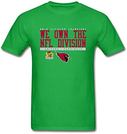 YODTY Men's T-Shirts 2016 Football Super Bowl 50th Champion Arizona Cardinals