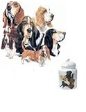 10 Porcelain Treat Jar - Barbara Keith's Gallery of Basset Hounds
