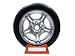 Car Tire and Rim Isolated - 18"W x 14"H - Peel and Stick Wall Decal by Wallmonkeys