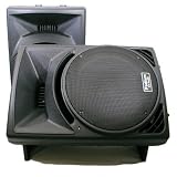 New PA DJ Karaoke Band Black Pro Audio 15″ Two Way ABS Plastic Speaker Pair PP1510