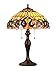 Warehouse of Tiffany 1150+MB06S GG Jewels Table Lamp, White