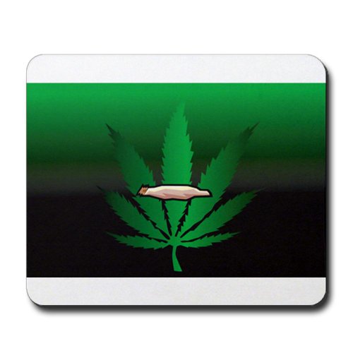 Mousepad (Mouse Pad) Marijuana Joint and Leaf
