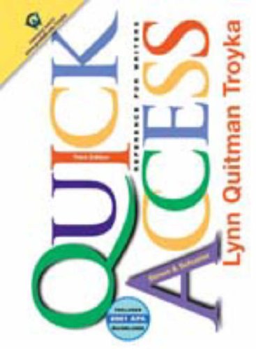Quick Access Updates with 2001 APA Guidelines (3rd Edition)