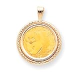14k Gold 1/10 oz Mounted Panda Coin in Screw Top Coin Bezel 41h5zFMM58L. SL160 14k Gold 1/10 oz Mounted Panda Coin in Screw Top Coin Bezel