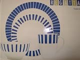 Noritake Epoch Collection Regatta Dinnerware Set - 16 Pc Service for 4 Blue White