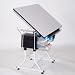 Martin Ashley Art-Hobby Table with Stool, White Top, 23-1/2-Inch by 35-1/2-Inch Size Surface