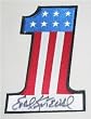 Evel Knievel Signed Uniform Number One Patch - 5.5"X4"