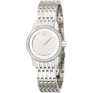 Movado Women's 606172 Sapphire Stainless Steel Bracelet Mirror Dial Watch