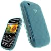 Blue TPU/Gel Case w/ Circles Design Cover For Blackberry Curve 8520/8530/9300