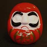 Mini Daruma Doll, 2 inch Porcelain #F15454