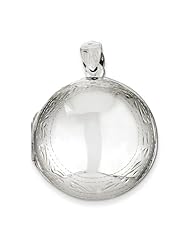 Sterling Silver Large Round Locket